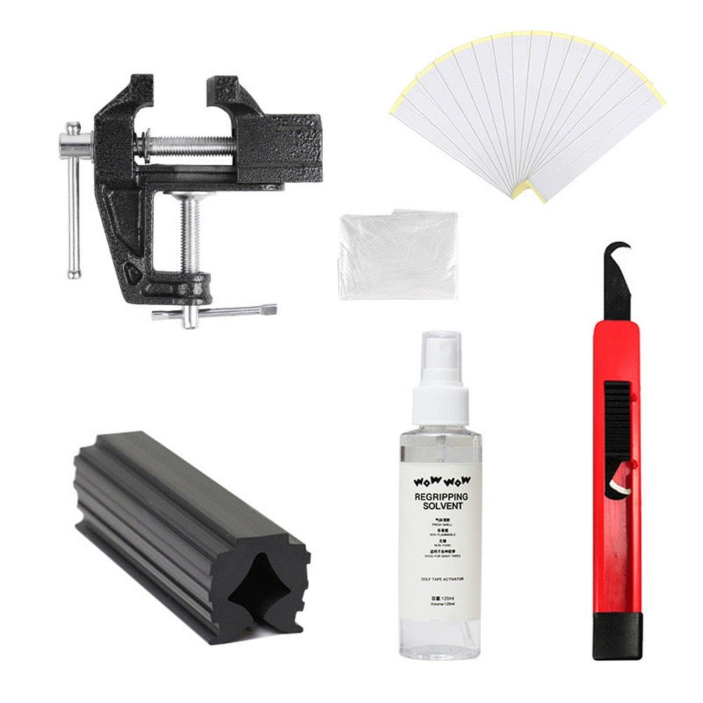 Golf-Repair-Set-Regrip-Kit-Re-Grip-Clamp-Mini-Benc-0