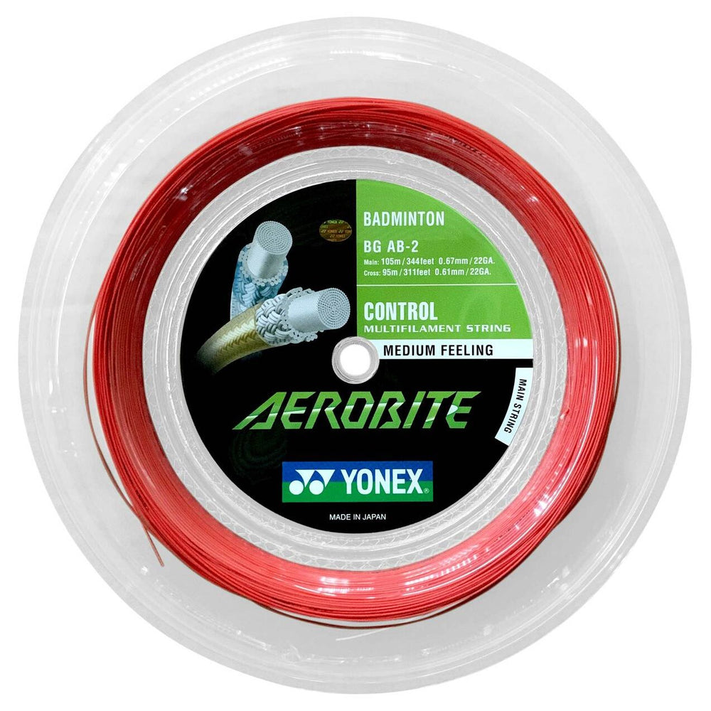 yonex-aerobite-0-67-0-61mm-bgab-badminton-hybrid-reel-front